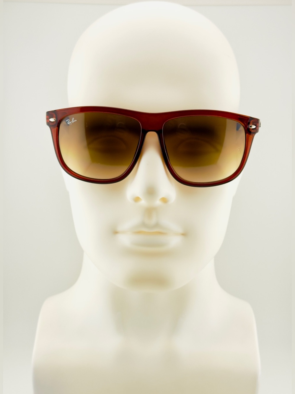 Ray-Ban Boyfriend Sunglasses RB4147 Oversized 65mm Brown Frame Gradient Lenses